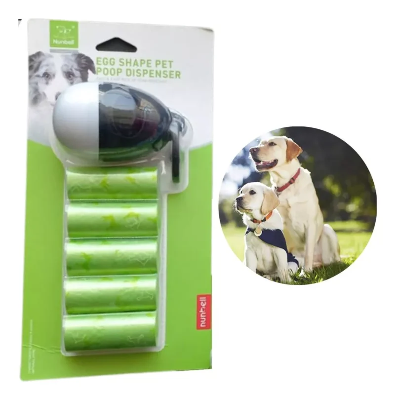 Portabolsa Heces Perro Diseño Huevo + 5 Repuestos – Rash On